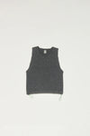 FELTED WOOL VEST - ASPHALT GRAY