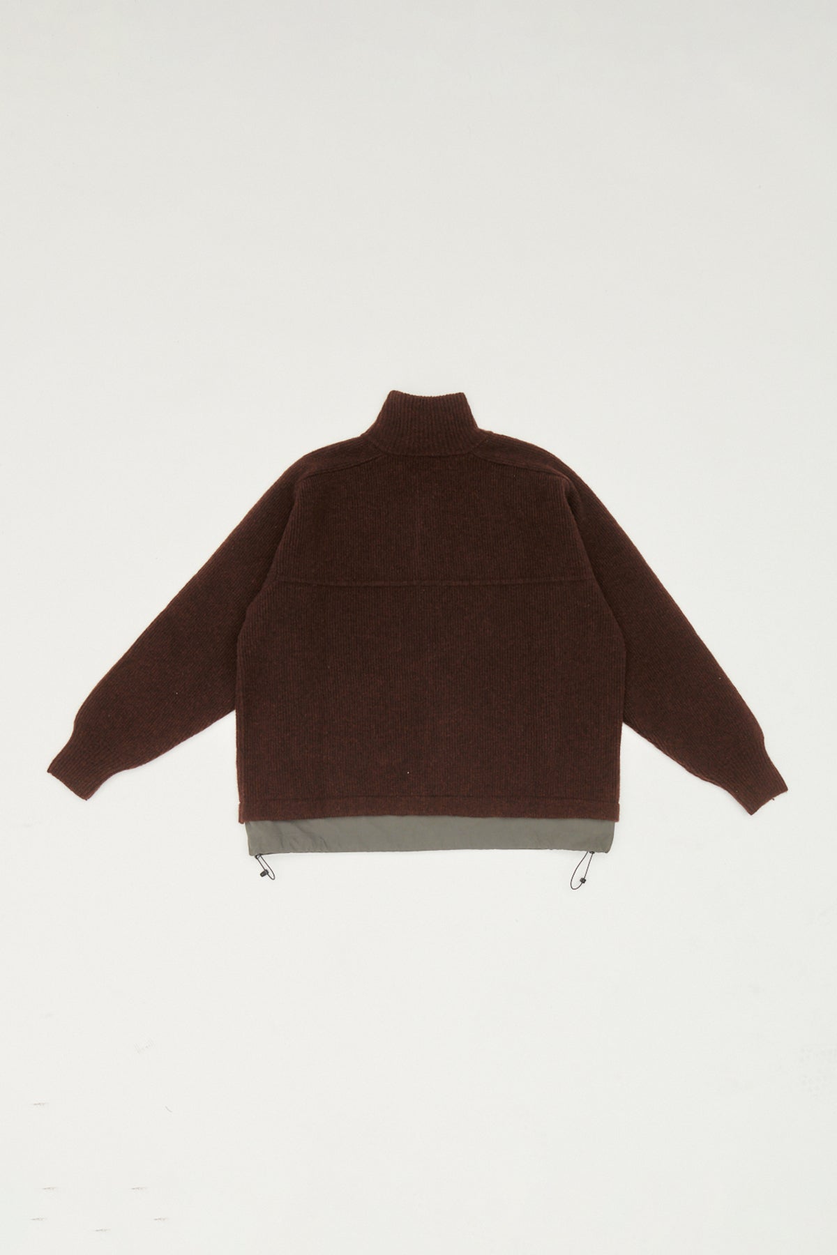 FELTED KNIT JACKET - RUSTY BROWN