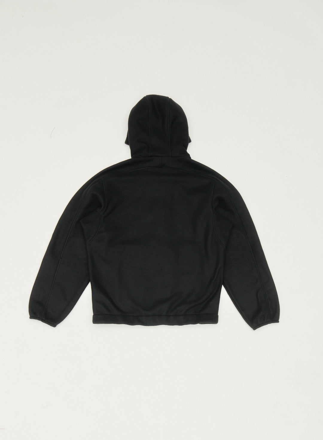 POLARTEC® FLEECE HOODIE JUMPER - BLACK