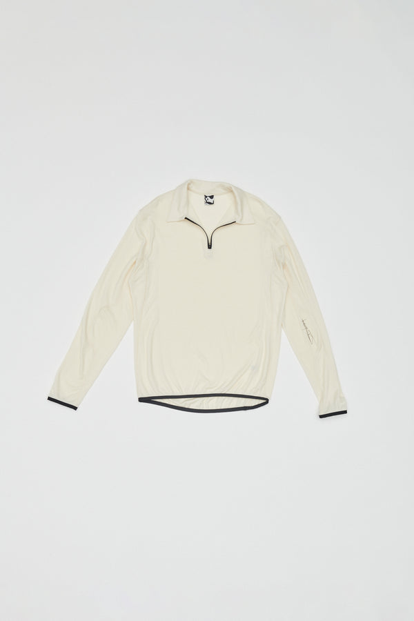 INCOGNITO HALF ZIP TOP - OFF WHITE