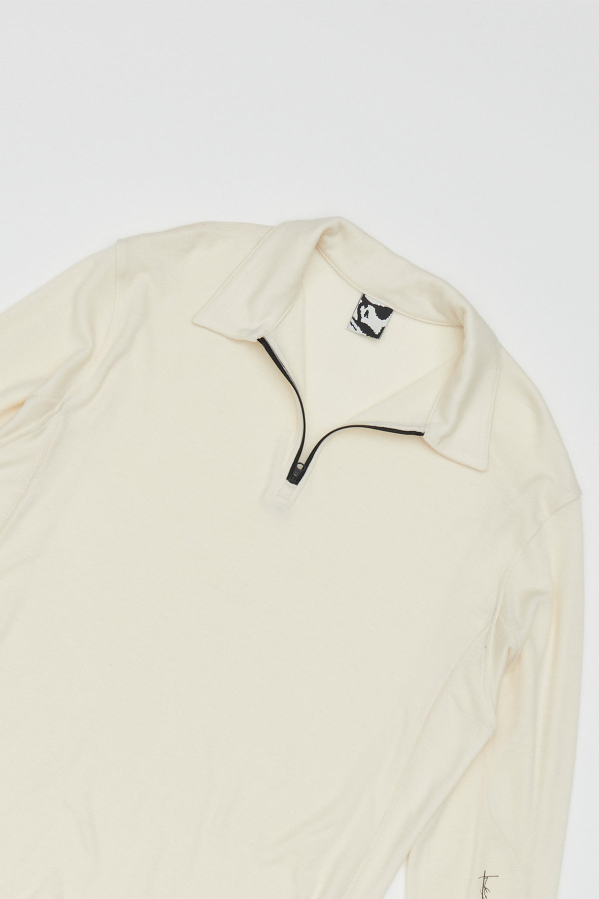 INCOGNITO HALF ZIP TOP - OFF WHITE