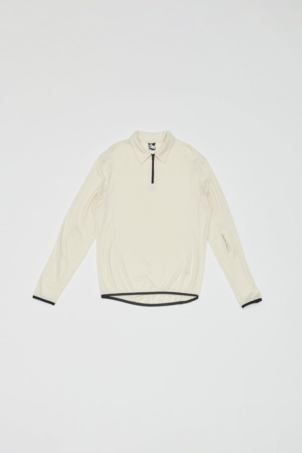 INCOGNITO HALF ZIP TOP - OFF WHITE