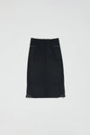 WOOL CLOTH SKIRT - BLACK