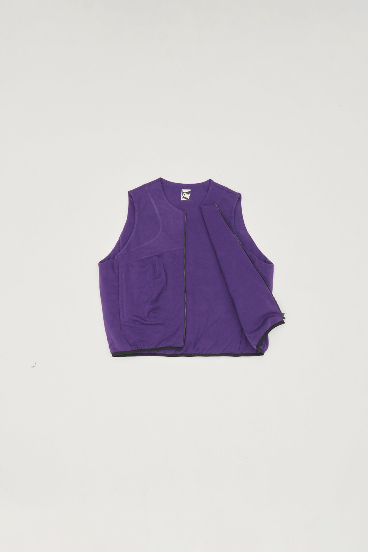 PADDED JERSEY VEST - STARLING PURPLE