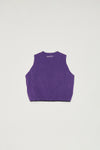 PADDED JERSEY VEST - STARLING PURPLE