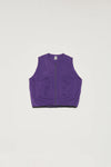 PADDED JERSEY VEST - STARLING PURPLE