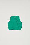 PADDED JERSEY VEST - FOREST GREEN