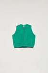 PADDED JERSEY VEST - FOREST GREEN