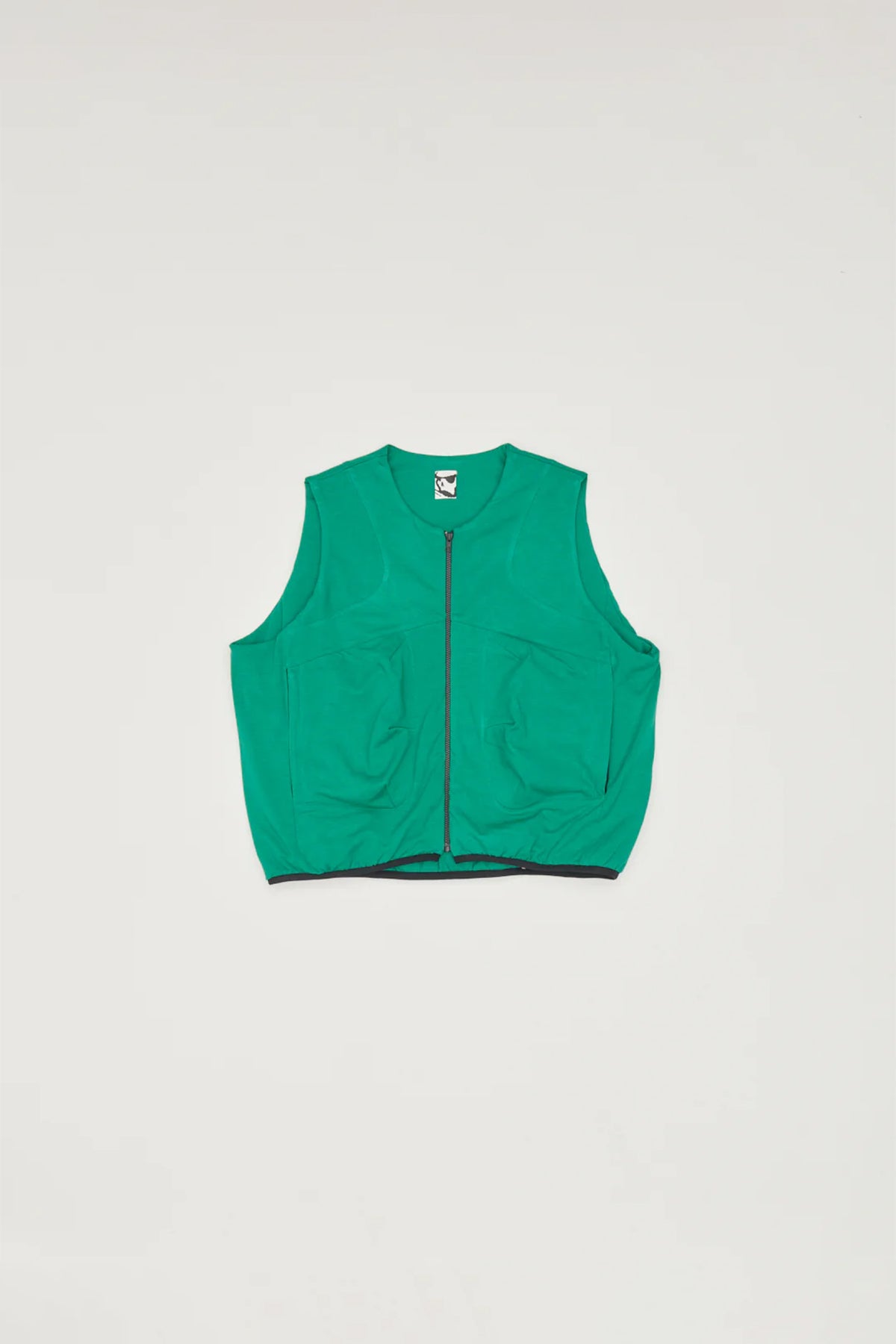 PADDED JERSEY VEST - FOREST GREEN