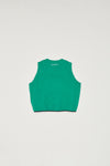 PADDED JERSEY VEST - FOREST GREEN