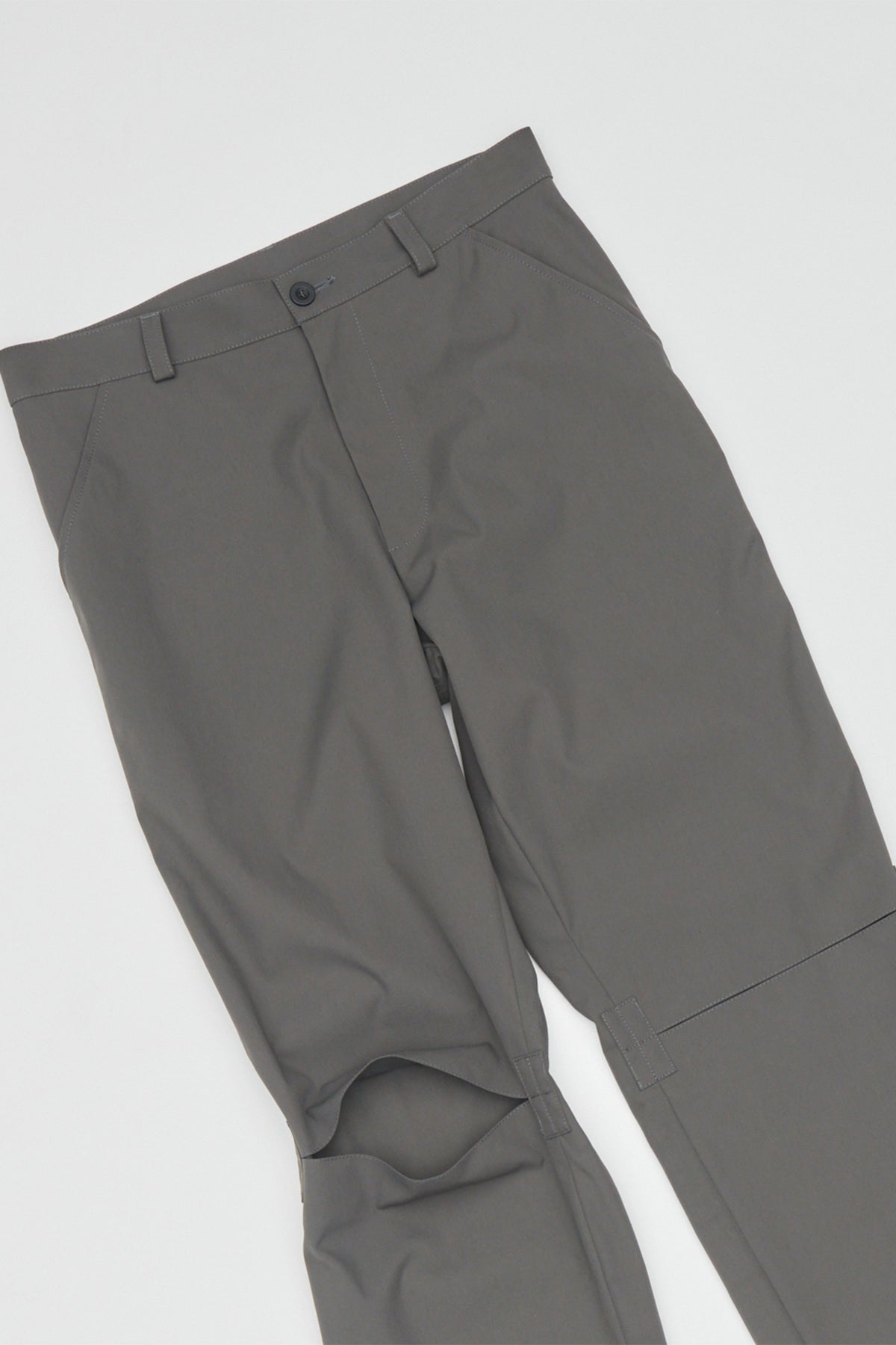 CUT KNEE PANTS - DOVE GREY