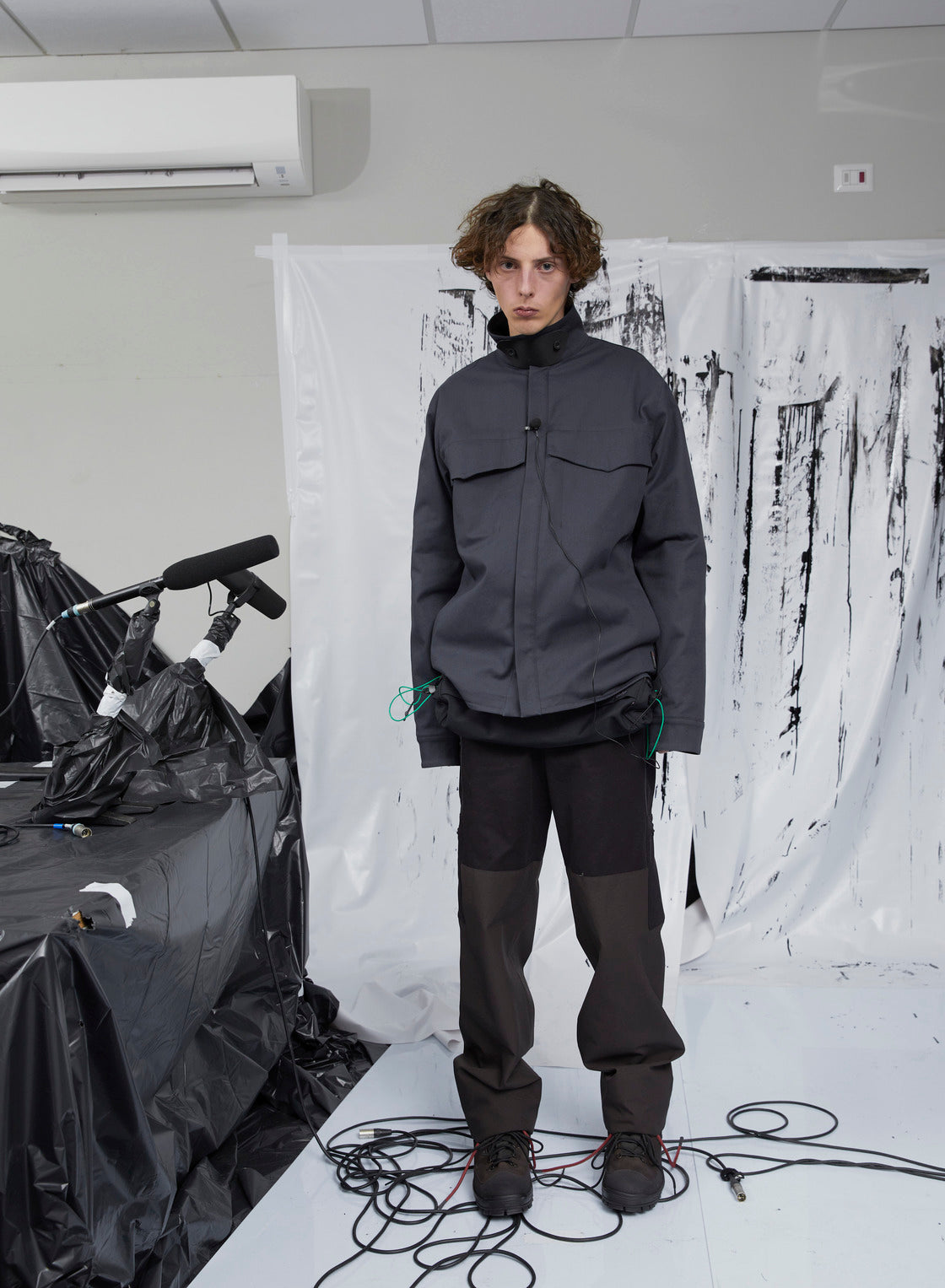 トップス GR10K INCOGNITO HALF ZIP TOP GR10K Grey Incognito half-zip Top GR10K INCOGNITO HALF ZIP TOP