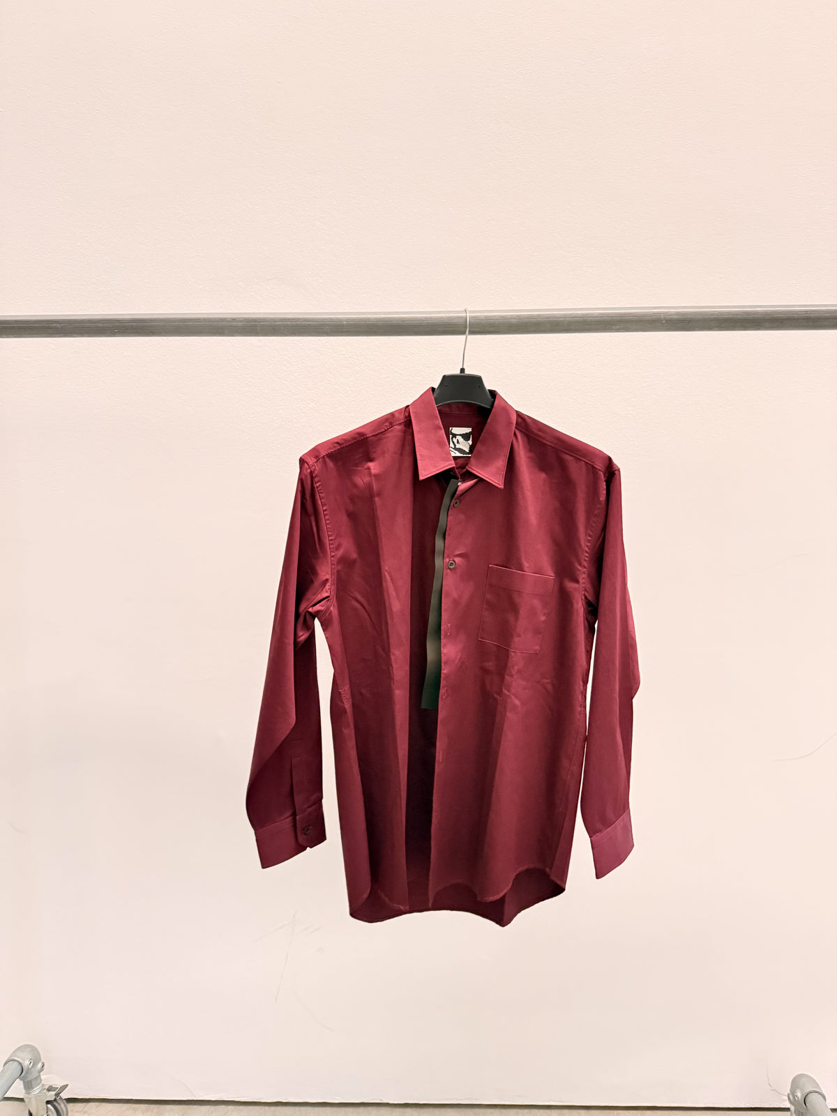 POPELIN LONG SLEEVE SHIRT - BERRY