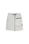 COTTON 3L PANEL SKIRT -  WHITE