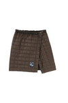 ISOLATION QUILTED SKIRT - BROWN TRASHER