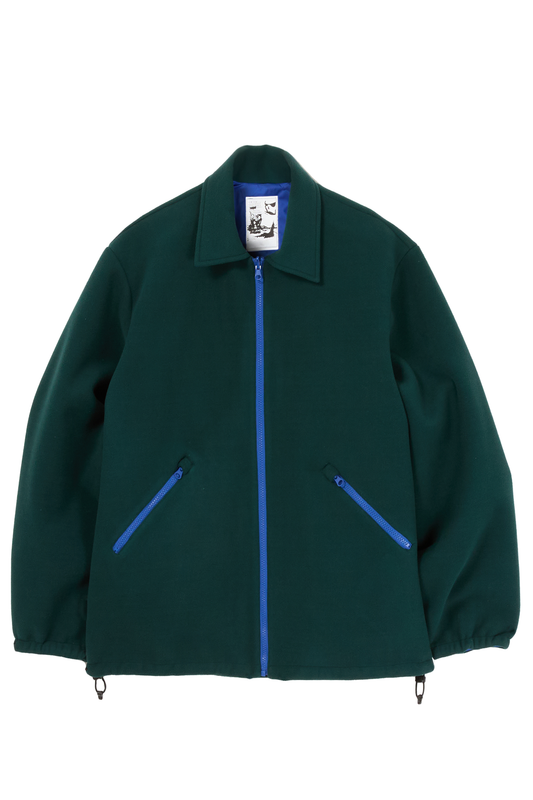 COLLAR REVERSIBLE FLEECE - FOREST GREEN