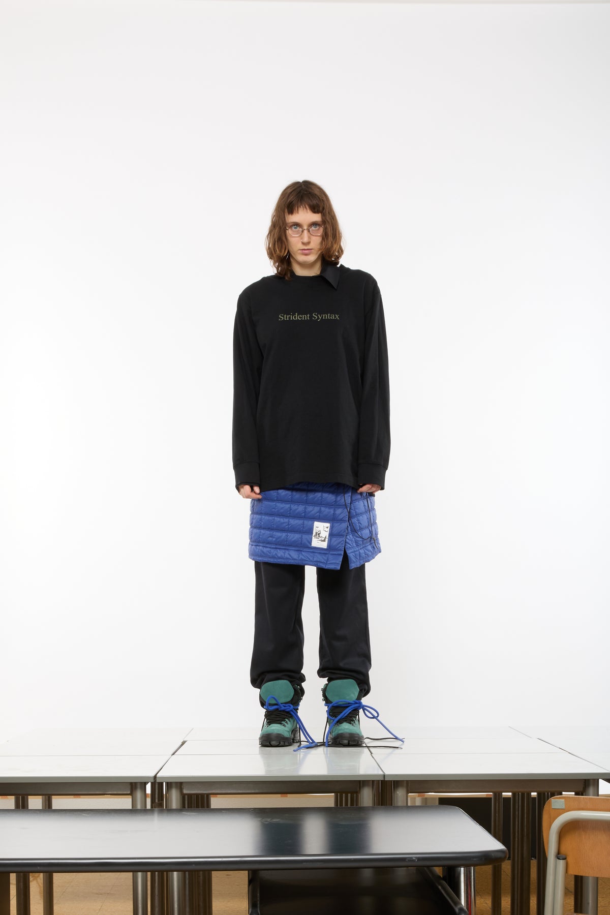 ISOLATION QUILTED SKIRT - ROYAL BLU
