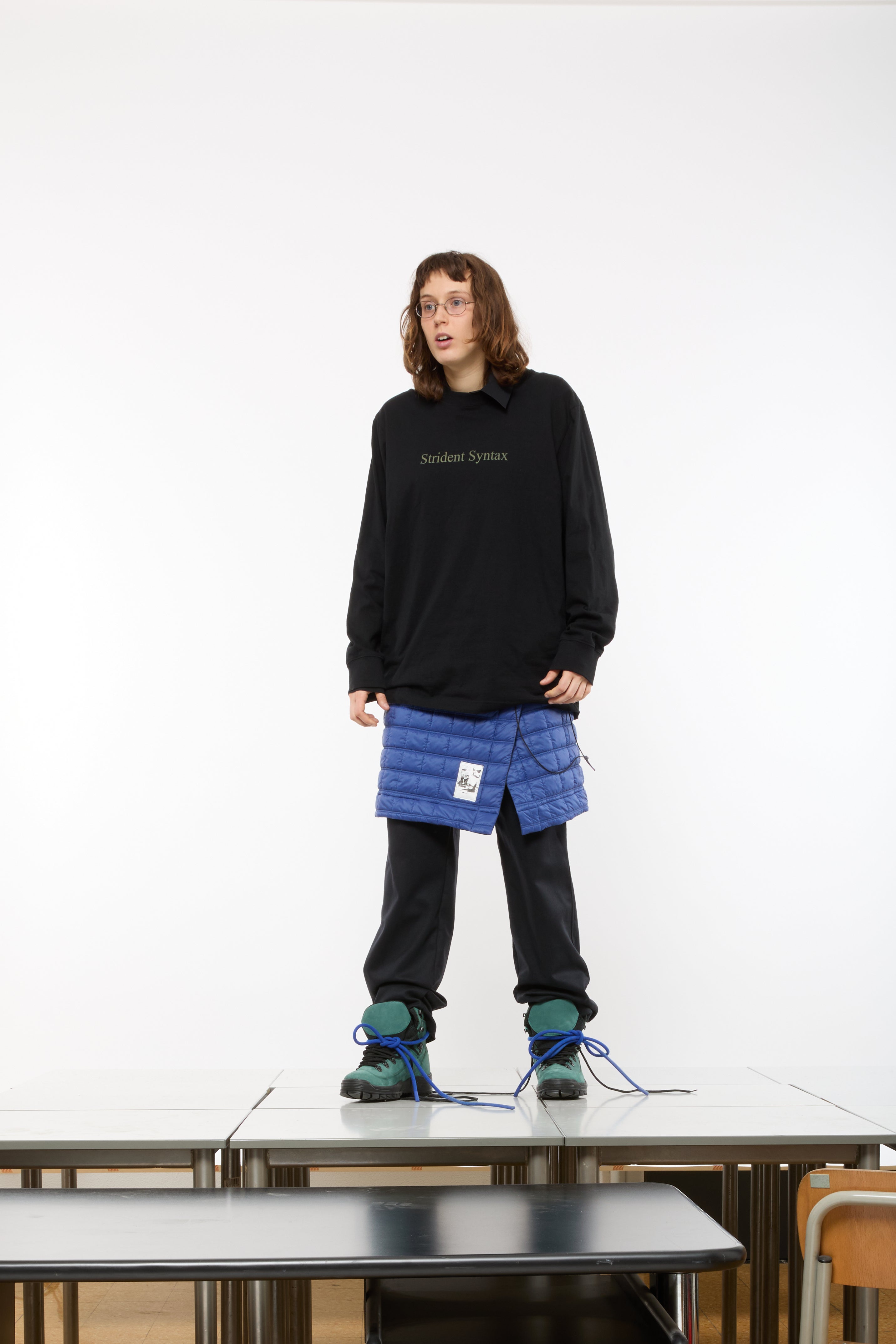 ISOLATION QUILTED SKIRT - ROYAL BLU