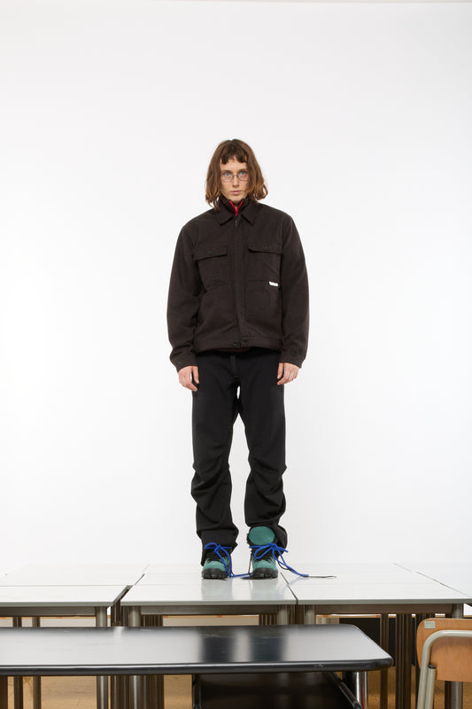40000 REPLICATED SHORT JACKET SEASONAL - DARK BROWN