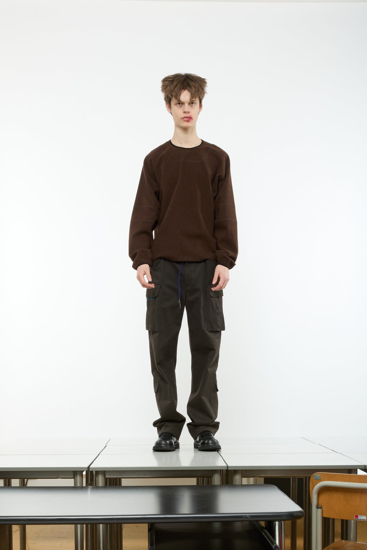 WARM CARGO PANTS - SOIL BROWN
