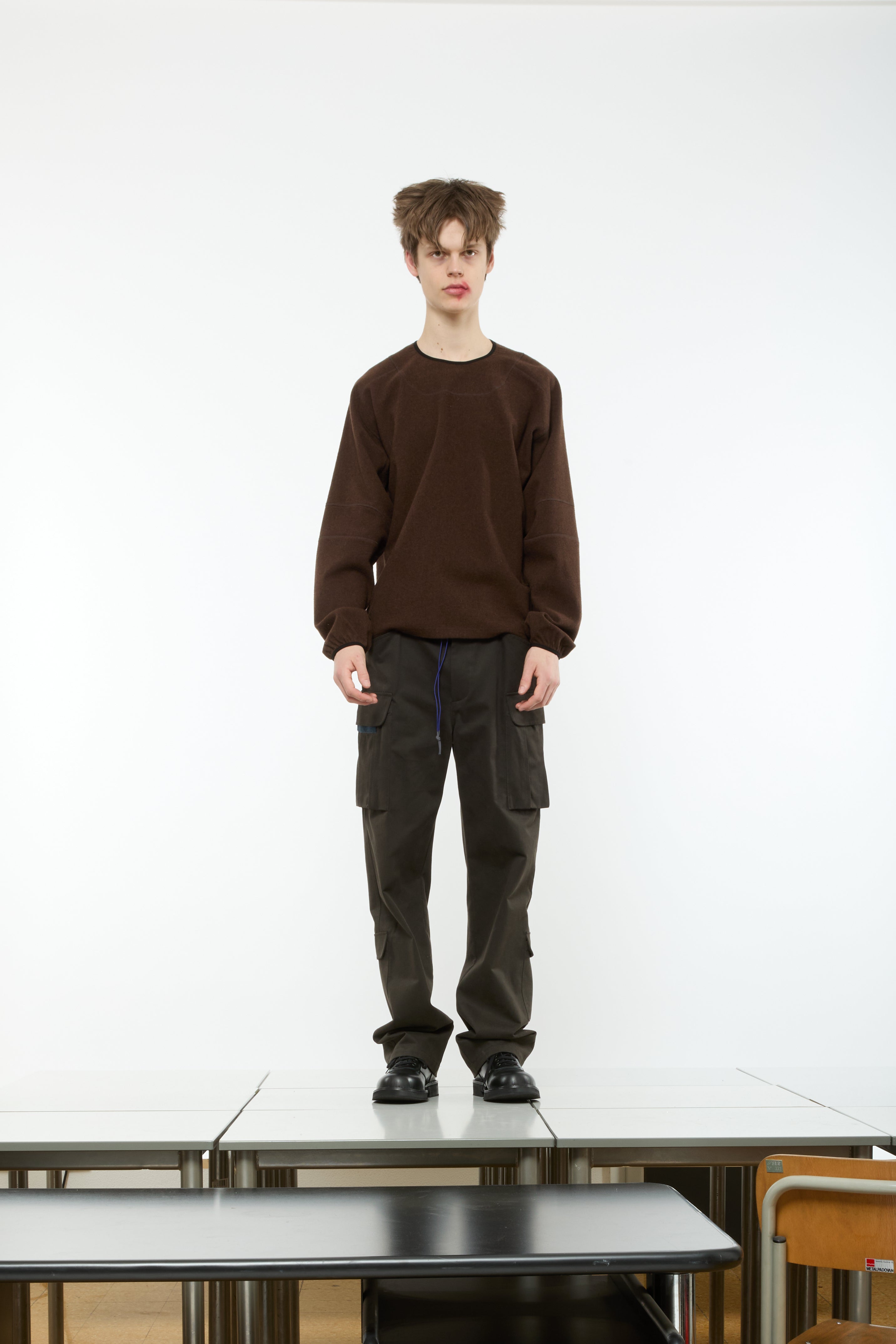 WARM CARGO PANTS - SOIL BROWN