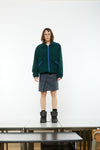 COLLAR REVERSIBLE FLEECE - FOREST GREEN