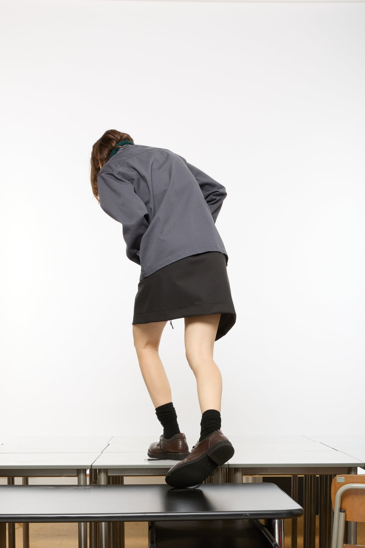 WR SKIRT - DARK SOIL GREY