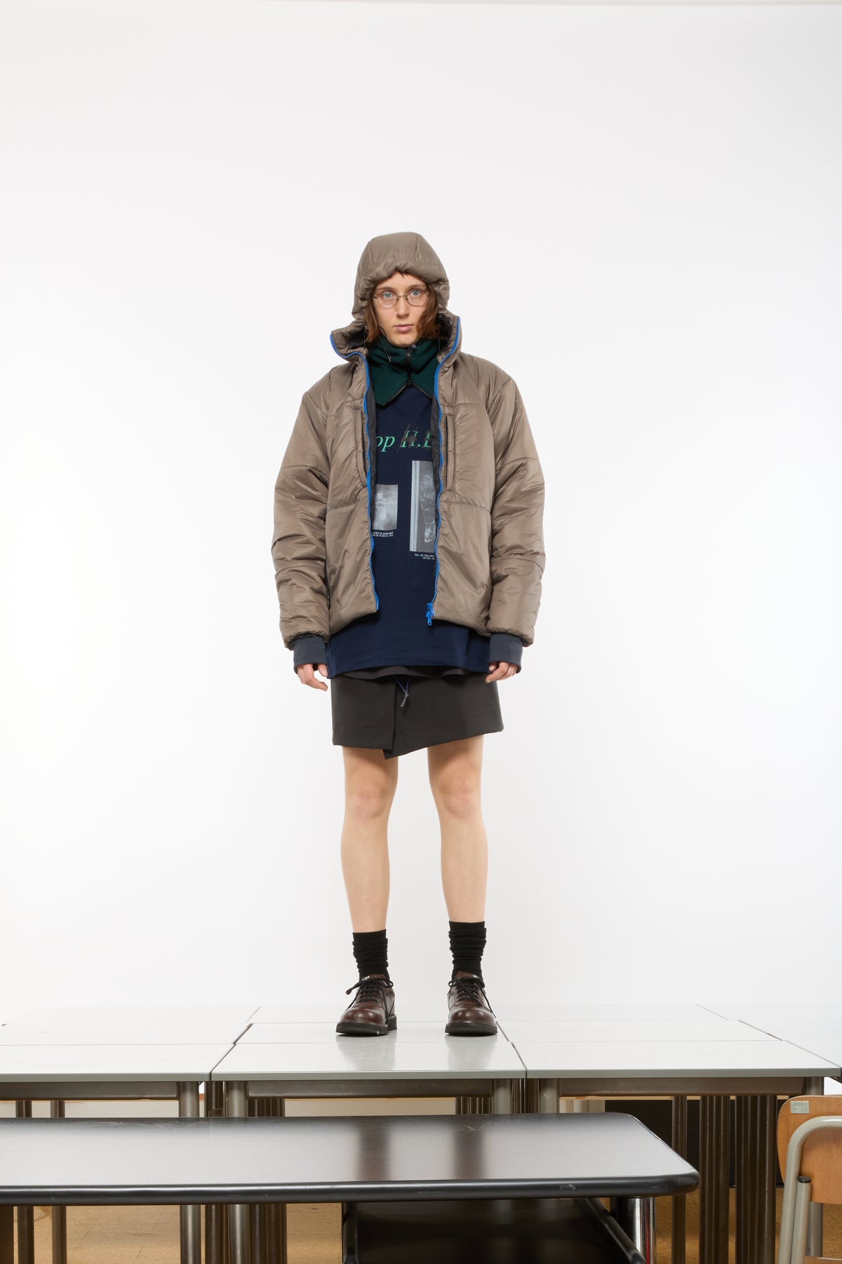 PUFFER JACKET - TORTORA – GR10K