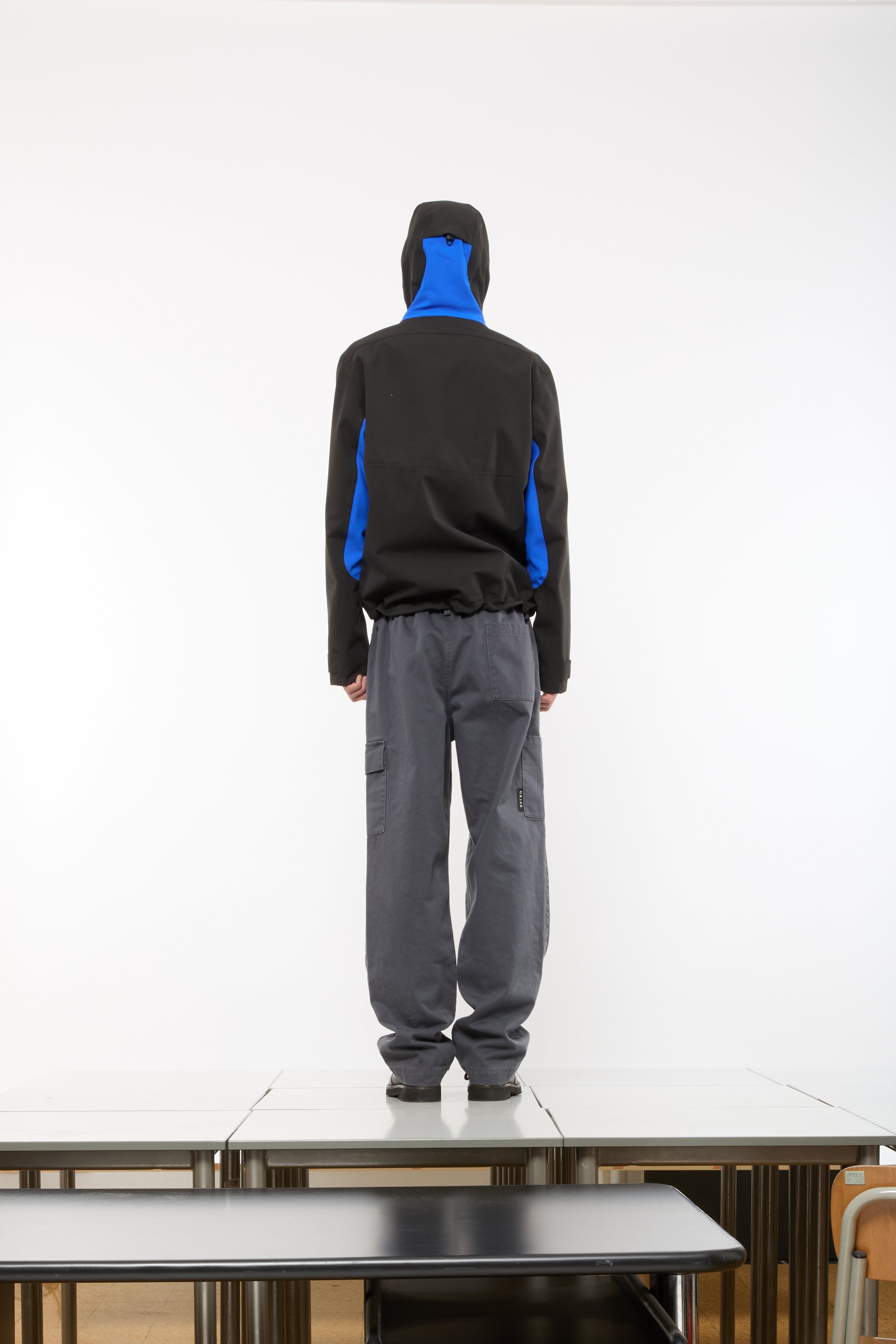 HOODIE SKELETON SHELL II - DARK SOIL GREY