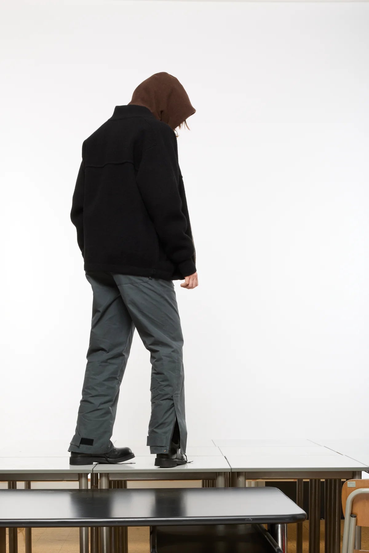 FELTED JACKET - BLACK